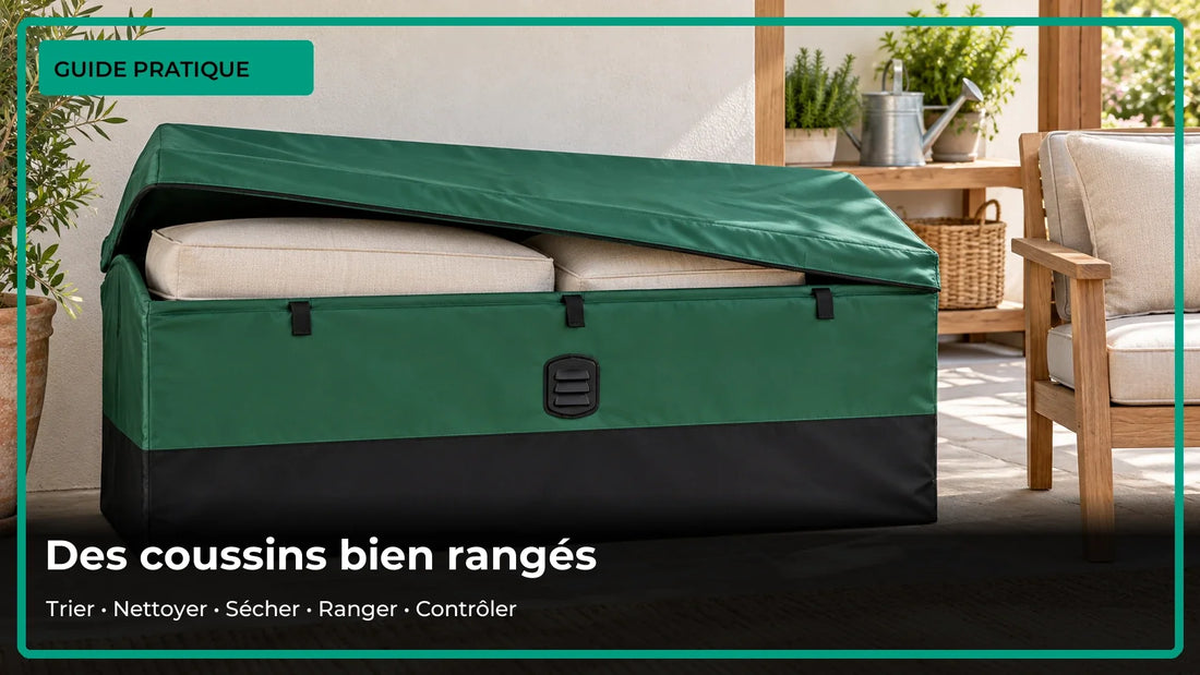 Ranger les coussins de jardin pour l’hiver : 5 précautions