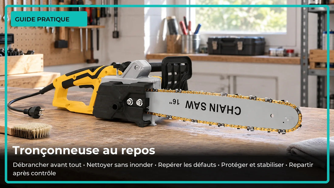 Comment ranger une tronçonneuse électrique après la saison ?