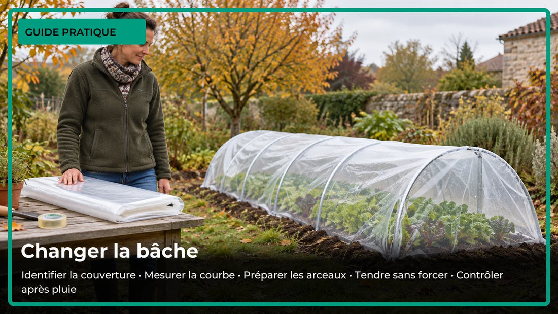 Comment remplacer la bâche d’une serre tunnel ?