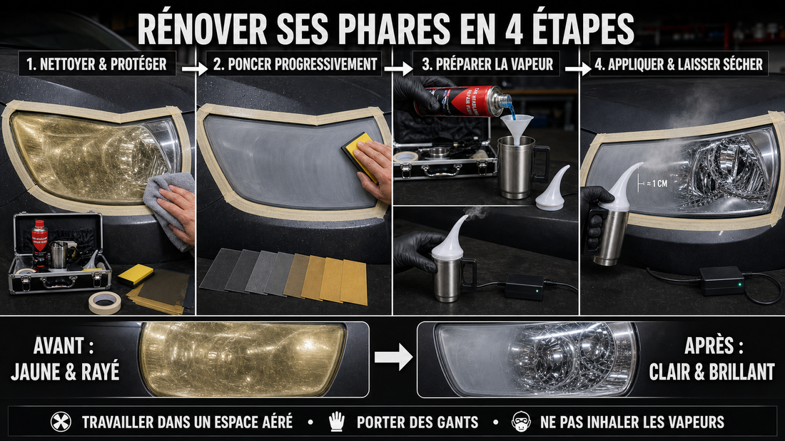 Comment rénover ses phares de voiture soi-même en 4 étapes ?