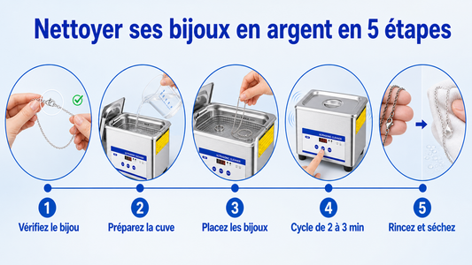 Comment utiliser un nettoyeur à ultrasons pour ses bijoux en argent ?