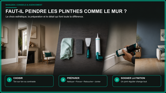 Faut-il peindre les plinthes comme le mur : résumé des étapes