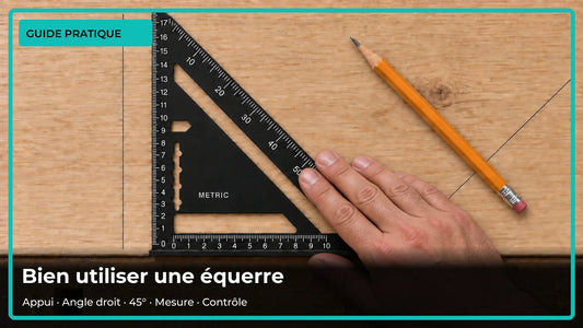 Comment utiliser une équerre de charpentier : 5 repères