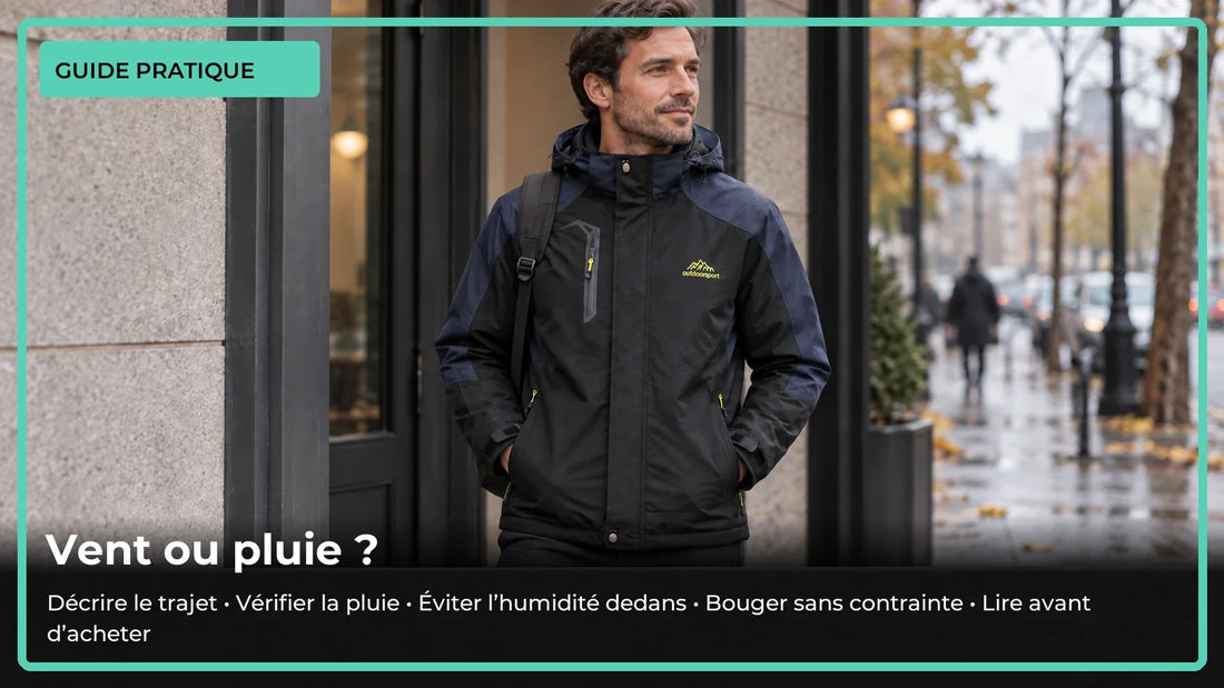 Veste coupe-vent ou imperméable : comment choisir pour ses trajets ?