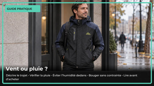 Veste coupe-vent ou imperméable : comment choisir pour ses trajets ?