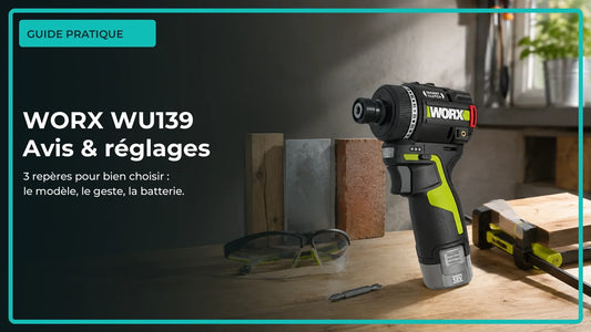 WORX WU139 : avis, réglages et choix de la batterie 12 V — trois points clés à retenir