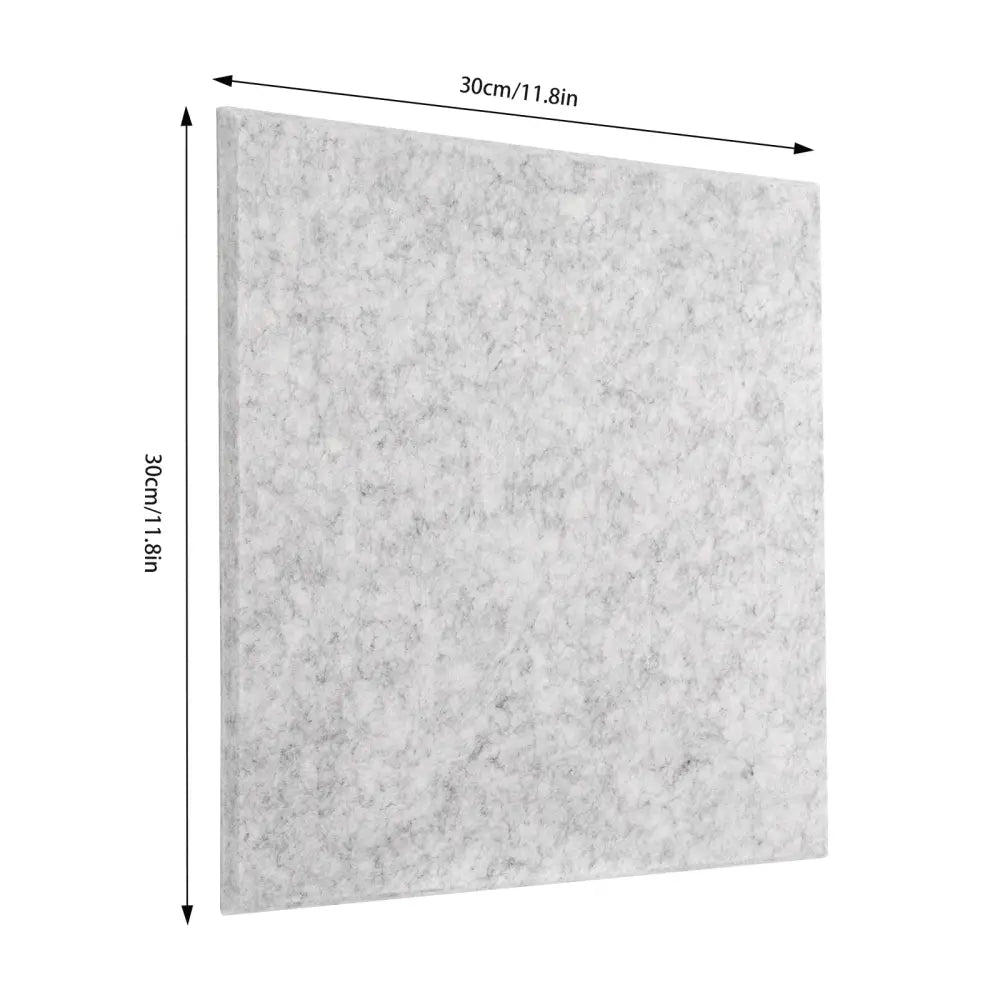 18 panneaux acoustiques autocollants 30 × 30 cm en polyester - Panneaux acoustiques autocollants