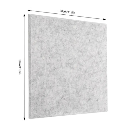 18 panneaux acoustiques autocollants 30 × 30 cm en polyester - Panneaux acoustiques autocollants