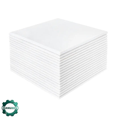 18 panneaux acoustiques autocollants 30 × 30 cm en polyester - Blanc / Allemagne / 18 panneaux | Carré | 0,9 cm