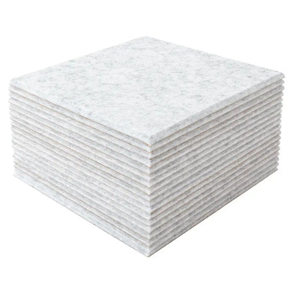 18 panneaux acoustiques autocollants 30 × 30 cm en polyester - Gris argenté / Allemagne / 18 panneaux | Carré | 0,9 cm
