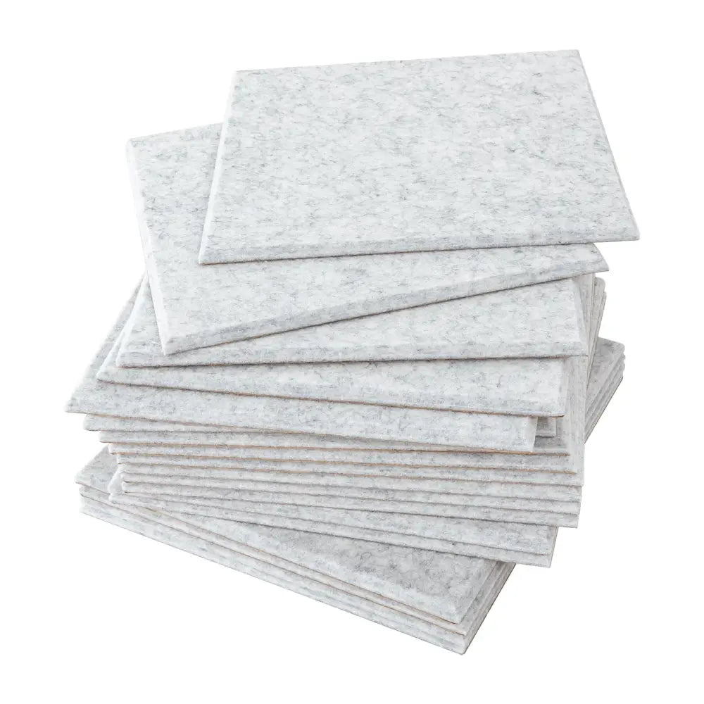 18 panneaux acoustiques autocollants gris clair 30 × 30 cm - Gris clair / France - Panneaux acoustiques autocollants