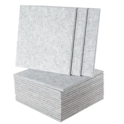 18 panneaux acoustiques autocollants gris clair 30 × 30 cm - Gris clair / France - Panneaux acoustiques autocollants