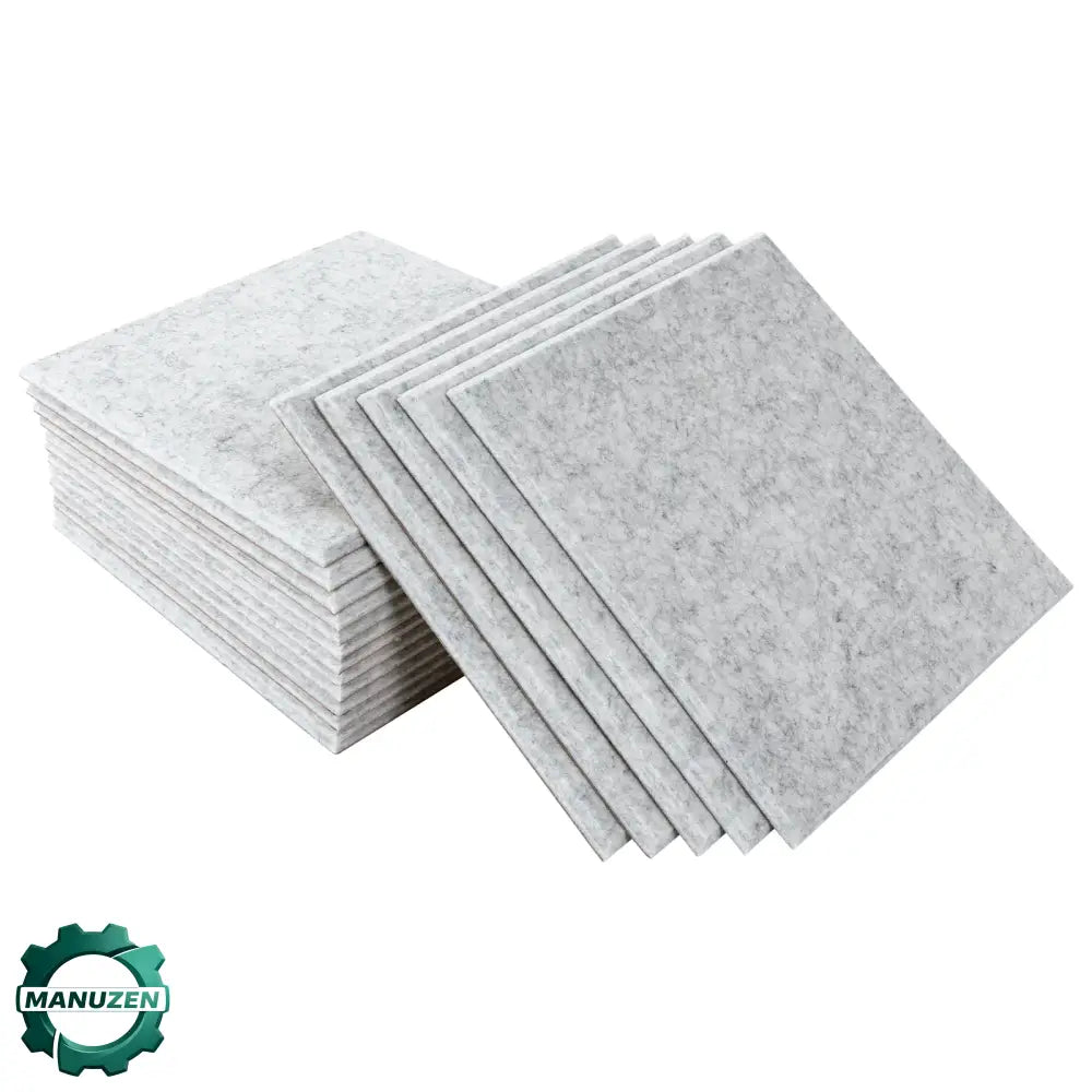 18 panneaux acoustiques autocollants gris clair 30 × 30 cm - Gris clair / France - Panneaux acoustiques autocollants