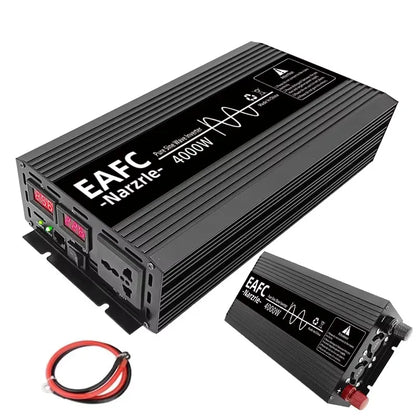Onduleur Sinusoïdal Pur 4000W DC12V Vers AC 220V Prise UE