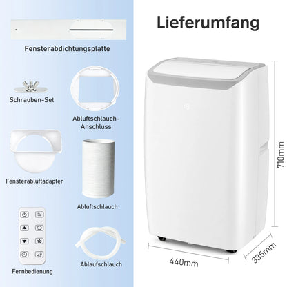 Climatiseur Portable 12000 BTU 5 En 1 Avec Télécommande
