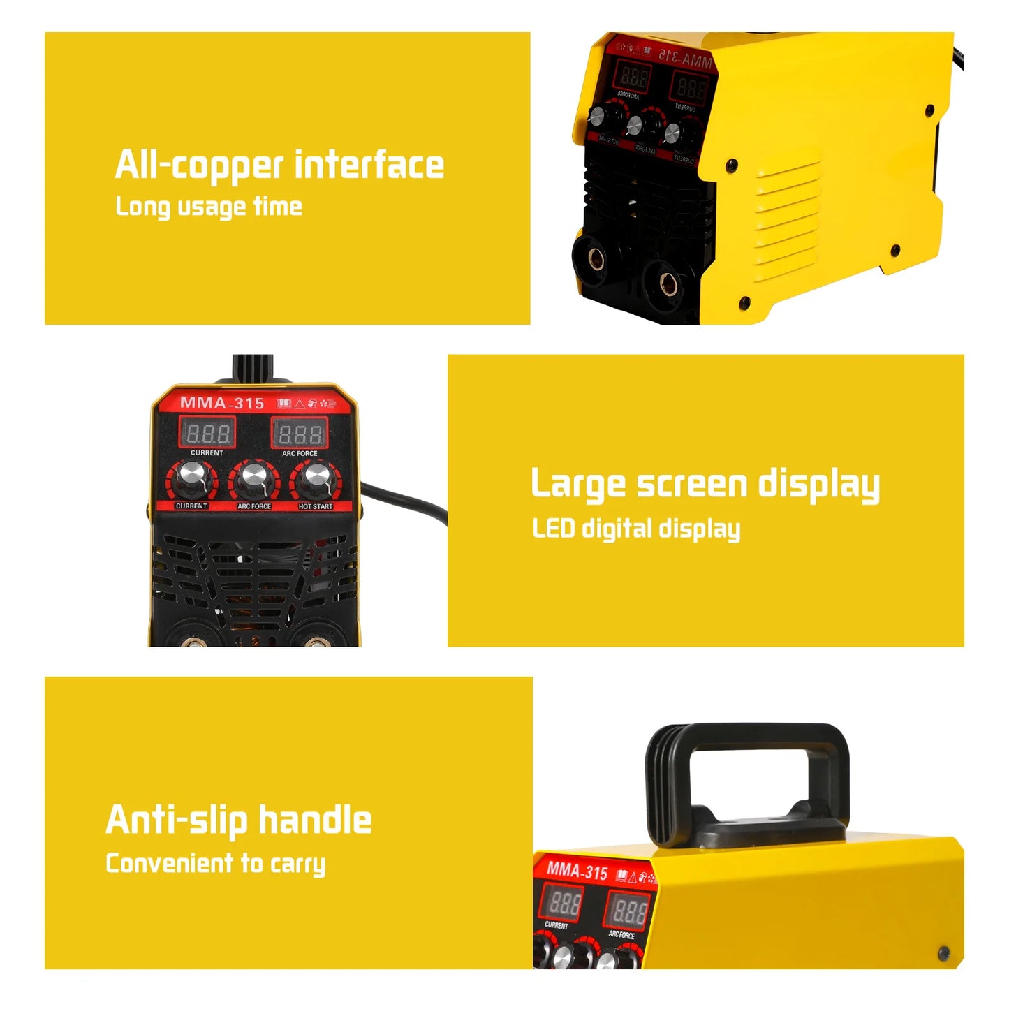 Soudeuse MMA-315 Portable Onduleur IGBT 20-315 A Réglable