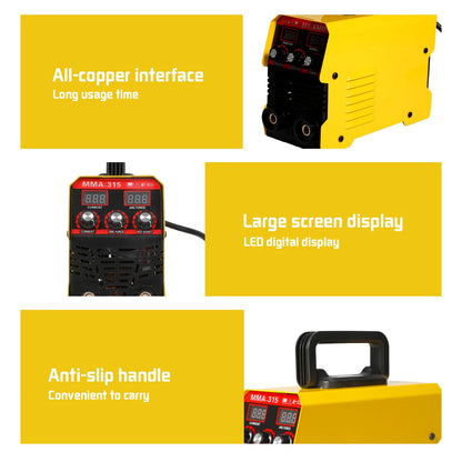 Soudeuse MMA-315 Portable Onduleur IGBT 20-315 A Réglable
