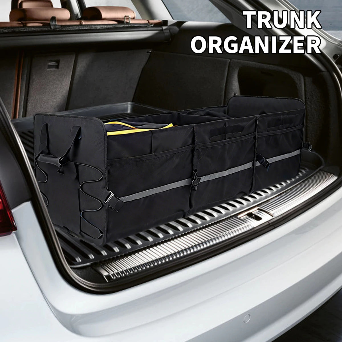 Organisateur de coffre pliable 115 L – tissu Oxford