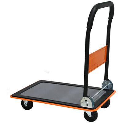 Chariot plateforme pliable 150 kg – manutention et rangement