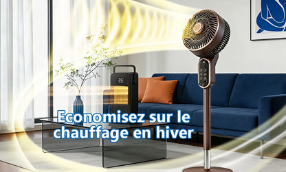 Ventilateur Sur Pied Silencieux Télécommande 3 Vitesses