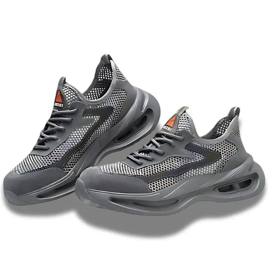 ANZHI - Baskets de sécurité respirantes Gris basket de sécurité iso 20345 Baskets de sécurité respirantes Baskets de sécurité S1