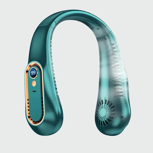 AVIS – Ventilateur de cou portable et rechargeable Vert