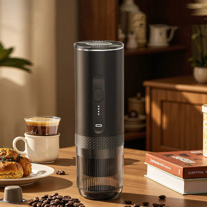 Cafetière expresso portable électrique – capsules et café moulu