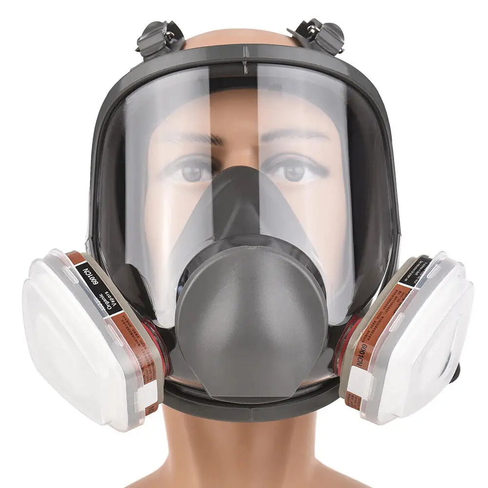 Masque à Gaz Intégral 6800 15 en 1 Pour Vapeurs Chimiques Filtre 95