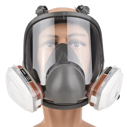 Masque à Gaz Intégral 6800 15 en 1 Pour Vapeurs Chimiques Filtre 95