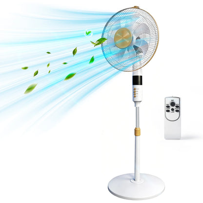 Ventilateurs Sur Pied Intelligents Télécommande, 6 Vitesses Réglables