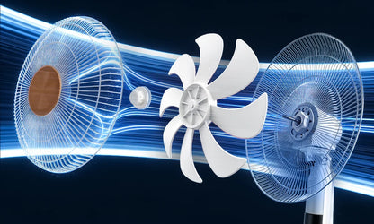 Ventilateurs Sur Pied Intelligents Télécommande, 6 Vitesses Réglables