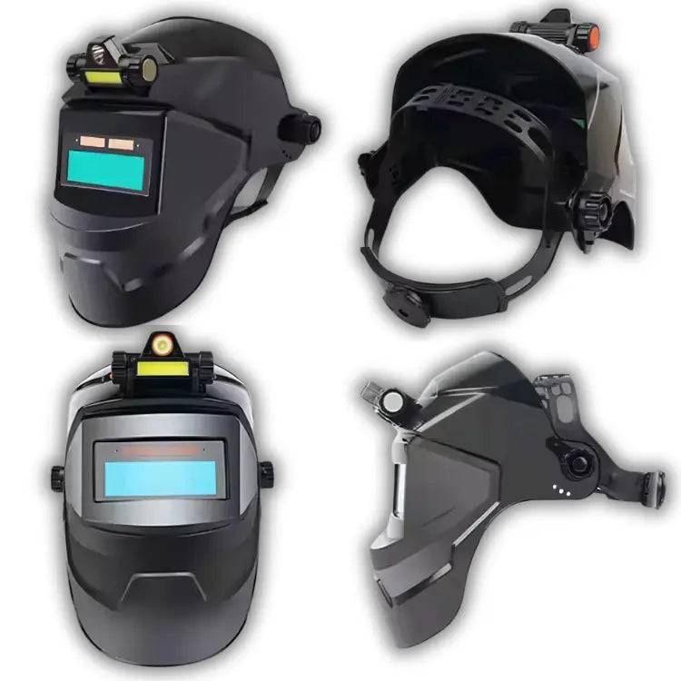 Arcvor | Masque de soudage avec lampe frontale arcvor assombrissant auto avec clairage confort dans filtre frontale lampe masque pour professionnels protection soudage soudure thermique travaux vous