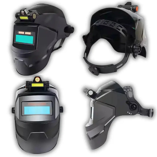 Arcvor | Masque de soudage avec lampe frontale arcvor assombrissant auto avec clairage confort dans filtre frontale lampe masque pour professionnels protection soudage soudure thermique travaux vous