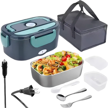 Boîte à Lunch Électrique 3-en-1 - Maison, Bureau et Voiture US Plug (Prise Américaine) 220v avec bureau camion cette chauds chauffez cipient compartiment confort cuill domestique elle facile fourchette inclus inox isotherme lectrique lunch maison minutes nettoyer partout plastique portable pour praticit pratiques quotidien rapide repas tout voiture voiturebo