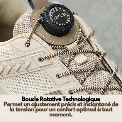 CROSSAFE - Baskets de sécurité à lacets automatiques acier anti antid automatique automatiques automne baskets bouton confort crasement crossafe curit doublure durable elles embout fermeture lacets maille mesh pour printemps rapante respirant rieure rotatif semelle sistante sécurité travail