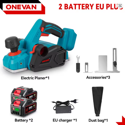 Raboteuse Électrique Sans Fil ONEVAN 30000 tr/min Avec batterie Allemagne