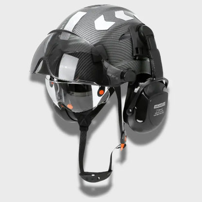 Casque de sécurité multifonction AME-GS Ensemble en fibre de carbone B activit ajustement avec casque circulation confort curit doublure forme lunettes meilleure menton multifonction normes pour protection ration rieur sangle suspension syst tissu tractable trous visi