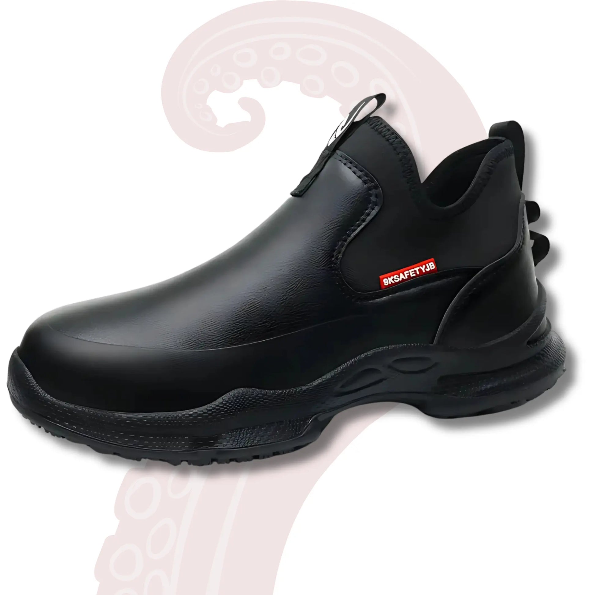 9kJB ProGrip - Bottes de sécurité antidérapantes Noir 9kjb ables ales antid bottes caoutchouc confort confortablesbottes cuisine curit design elles enfiler ergonomique excellente faciles imperm large leur logistique maintenance maintien pour progrip rapantes sans semelle stabilit