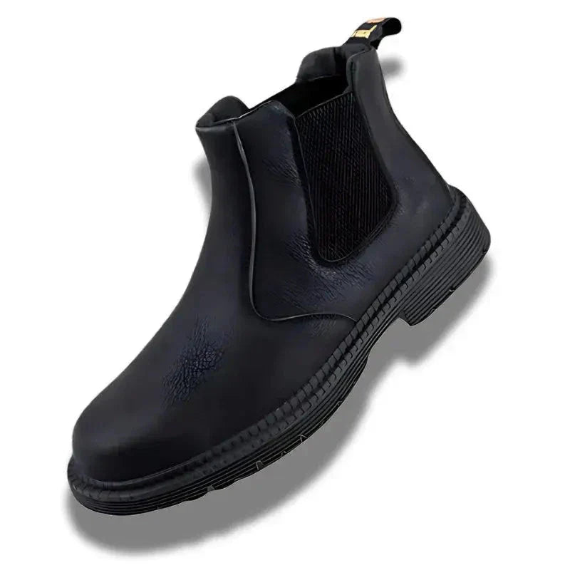 ELEGUARD - Bottes de sécurité en cuir Noir