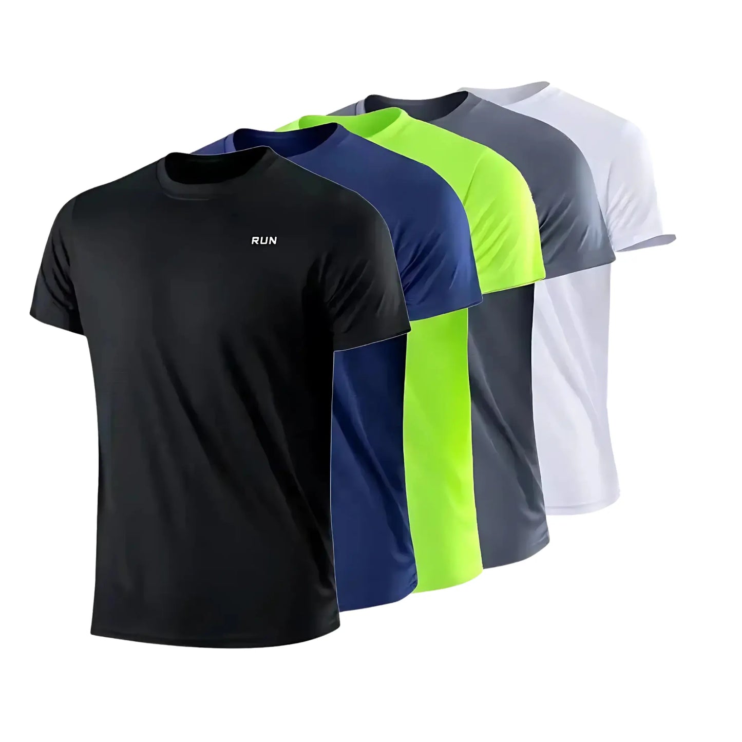 RUN – T-shirt col rond respirant actif actives avec chage confort coupe effort journ pour quotidien respirant rond shirt technique unisexe