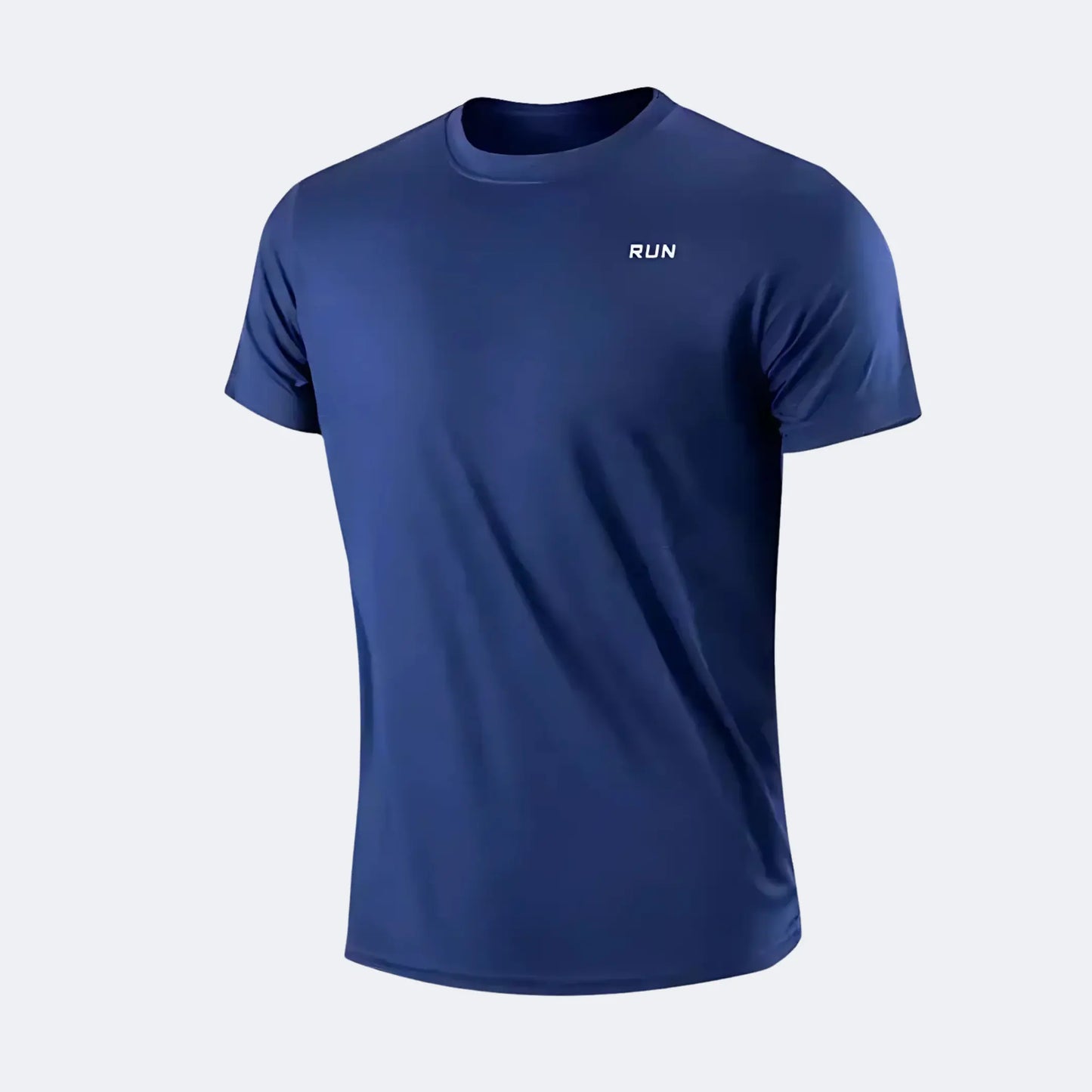 RUN – T-shirt col rond respirant Bleu actif actives avec chage confort coupe effort journ pour quotidien respirant rond shirt technique unisexe