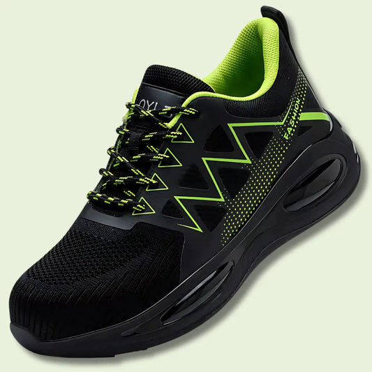 Fashion OCB - Baskets de sécurité à embout en acier Jaune acier automne baskets chaussures confort curit diaire durable embout environnements fashion hiver interm maille optimal pour printemps protection renforc riau rieur rieure saison semelle sont travail