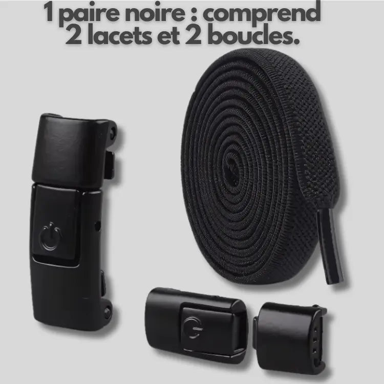 FixLacet | Lacets autobloquants Noir 100cm autobloquants chaussures confort confortables curit essayez fixlacet fixlacetfixlacet lacets lasticit leur maintien offrir parfait pour pratiques quotidien quotidienne sans sport toutes utilisation votre