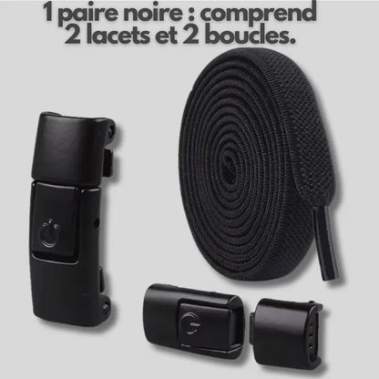 FixLacet | Lacets autobloquants Noir 100cm autobloquants chaussures confort confortables curit essayez fixlacet fixlacetfixlacet lacets lasticit leur maintien offrir parfait pour pratiques quotidien quotidienne sans sport toutes utilisation votre