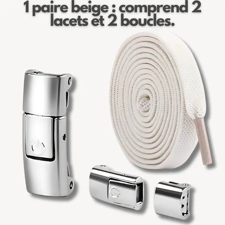 FixLacet | Lacets autobloquants Beige 100cm autobloquants chaussures confort confortables curit essayez fixlacet fixlacetfixlacet lacets lasticit leur maintien offrir parfait pour pratiques quotidien quotidienne sans sport toutes utilisation votre