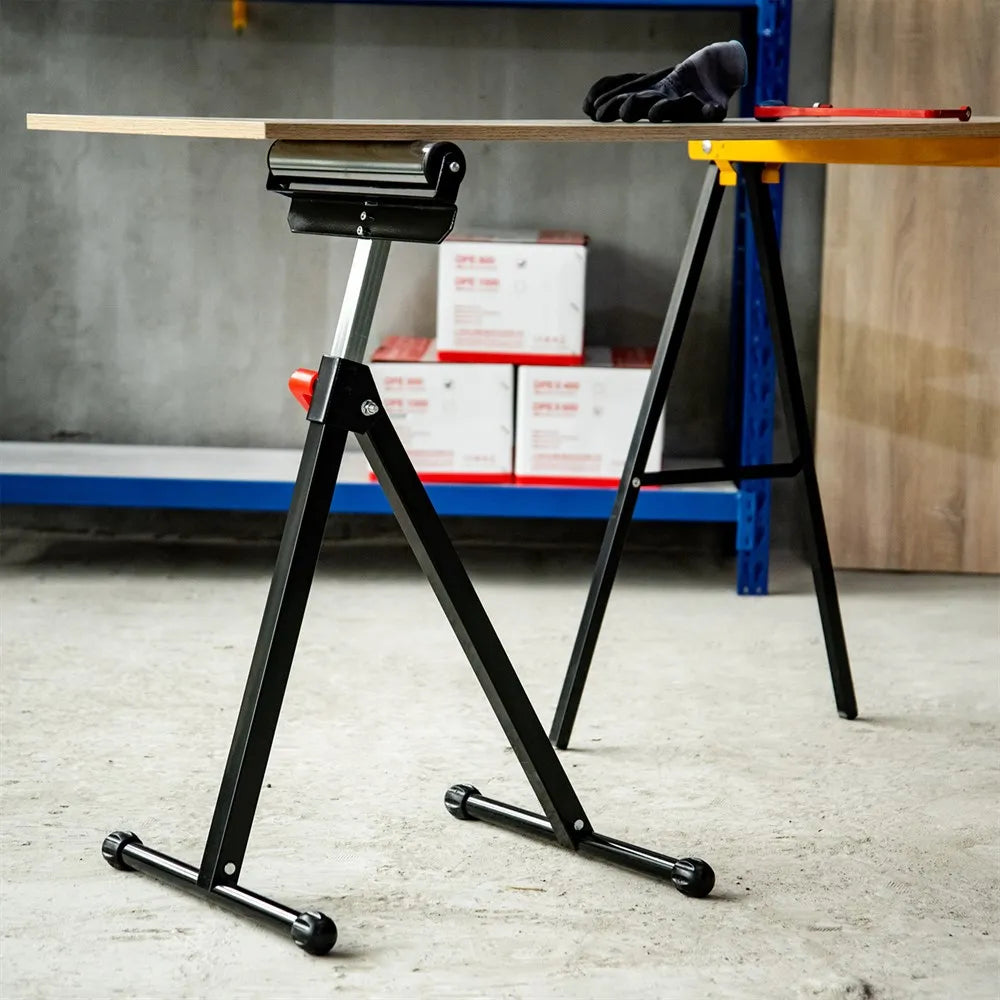Servante à rouleau réglable 68–110 cm – support pliant