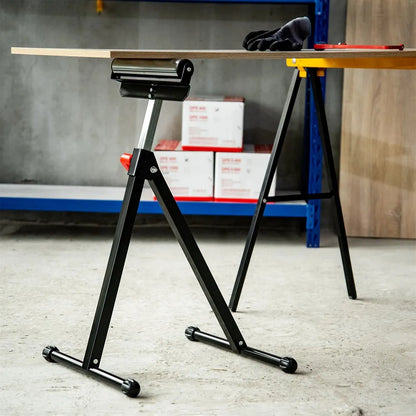 Servante à rouleau réglable 68–110 cm – support pliant
