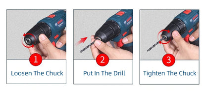 Bosch GSR 120-LI Perceuse Sans Fil 12V - Puissante pour Travaux Métal et Bois - Manuzen