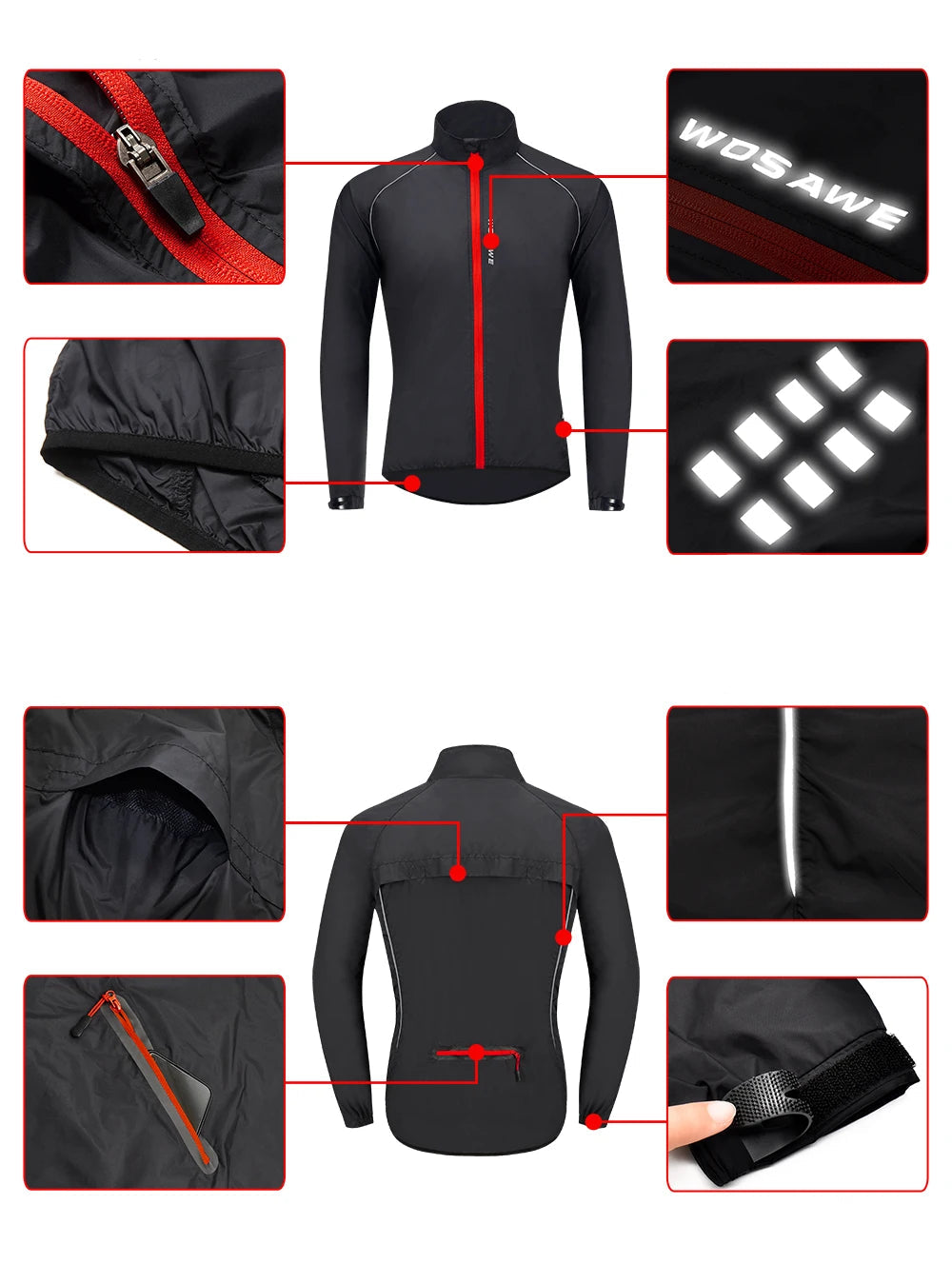 Gilet Haute Visibilité WOSAWE Reflective Pro