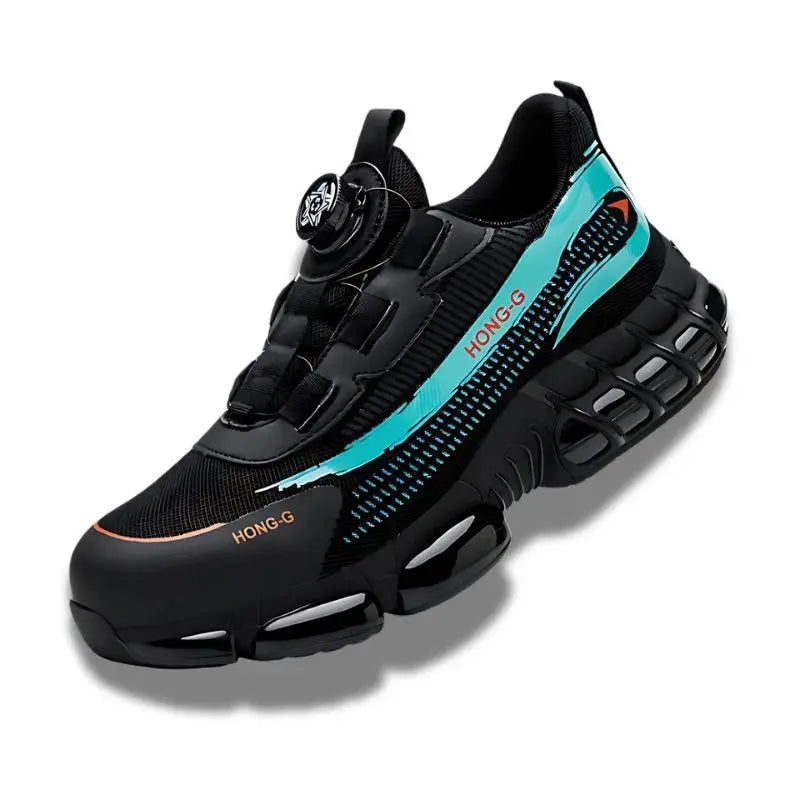 HONG-G - Baskets de sécurité Bleu basket de sécurité noir Basket de sécurité pour homme et femme Baskets de sécurité S1p